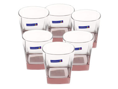Bộ 6 ly thấp thủy tinh Luminarc Sterling Ice Pink