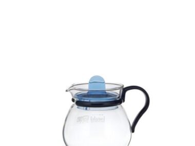 Bình trà thủy tinh Iwaki 400ml - xanh dương