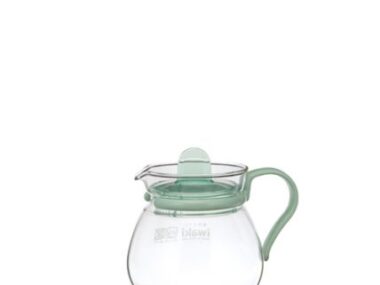 Bình trà thủy tinh Iwaki 400ml - xanh lá